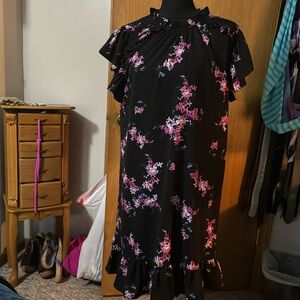 CeCe Black Flowy Dress